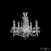 Подвесной светильник Bohemia Ivele Crystal 1402 1402/5/141 Ni Leafs Tube