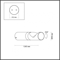Настенный светильник Odeon Light Bamboo Nature 7021/3WL