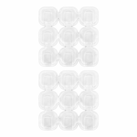 Нарушена упаковка! <672483> Крючки самоклеящиеся для гирлянд и проводов 1,5х1,5см, КОМПЛЕКТ 18 шт., LAIMA Home, 608795 (608795)