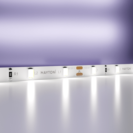 5м. Светодиодная лента холодного цвета 6000К, 4,8W, 12V, 60LED, IP20 Led strip 20009 