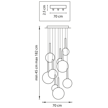 Подвесная люстра Lightstar с поддержкой Маруся GLOBO 813093 
