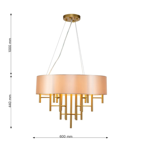 Люстра с лампочками, подвесная, комплект от Lustrof. №332965-617232 