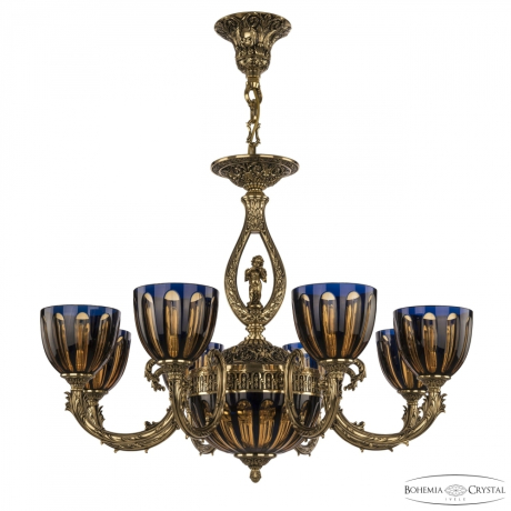 Люстра Bohemia Ivele Crystal 71409P/8/210 GB P1 U Amber-Blue/H-1H FA4S 