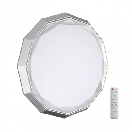 7671/DL COLOR SN Светильник пластик/белый/хром LED 48Вт 3000-6000К D435 IP43 пульт ДУ VAXIN SONEX 