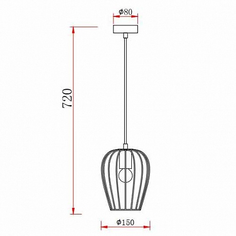 Светильник подвесной с Led лампочками в комплекте Rivoli Б0047367+Lamps 