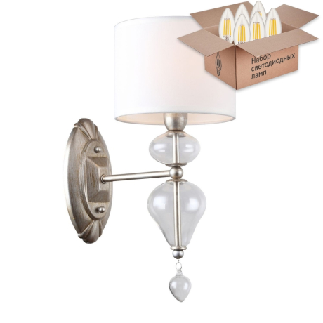 Бра с лампочкой Favourite Ironia 2554-1W+Lamps E14 Свеча 