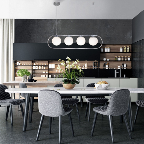 Подвесной светильник Eurosvet Ringo 50089/4 хром (a049526) 