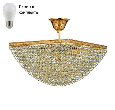 Потолочная люстра с лампочками Arti Lampadari Nobile E 1.3.30.502 G+Lamps 