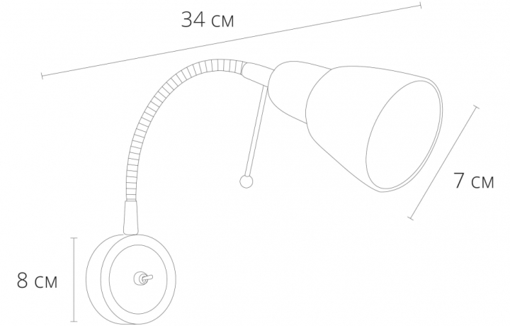 Спот Arte Lamp Lettura A7009AP-1AB 
