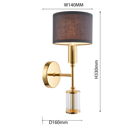 Бра на стену со светодиодными лампами, комплект от Lustrof. №178918-618033 