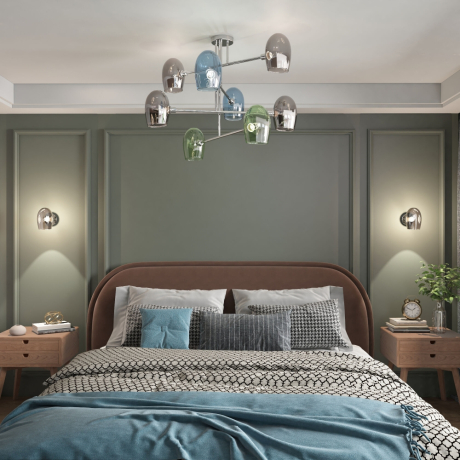 Люстра на штанге Gardie Eurosvet 70141/8 хром 