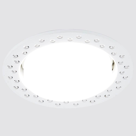 Встраиваемый светильник с лампочкой Ambrella light G830 W+Lamps 