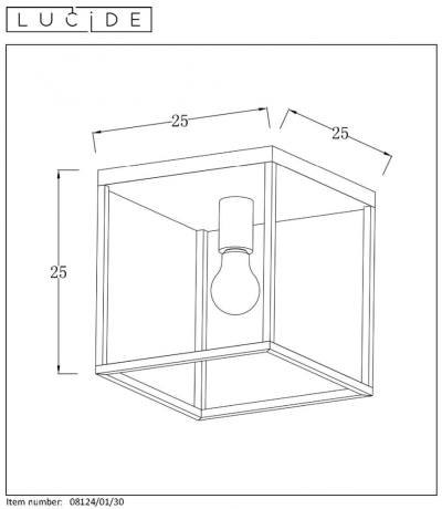 08124/01/30 Потолочный светильник Lucide Arthur 