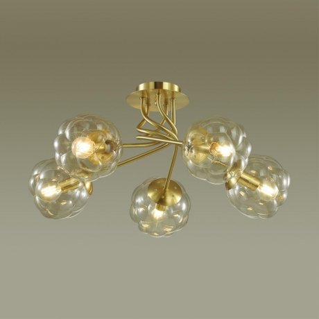 Люстра потолочная со светодиодными лампочками E14, комплект от Lustrof. №294369-626872 