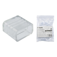 Заглушка для светодиодной ленты 3528-2835 (10973) Volpe UCW-Q220 K10 Clear 025 Polybag (UCW-Q220 K10 CLEAR 025 POLYBAG)