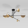 Потолочный светильник 70148/6 черный/золото Eurosvet (a062042) 