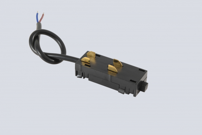 Питание для накладного шинопровода 220V Crystal Lux CLT 0.205 02 L2000 BL 