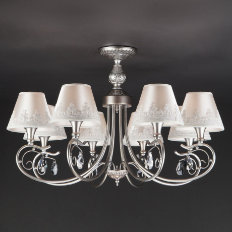 Потолочная люстра Eurosvet Incanto 60069/8 серебро 