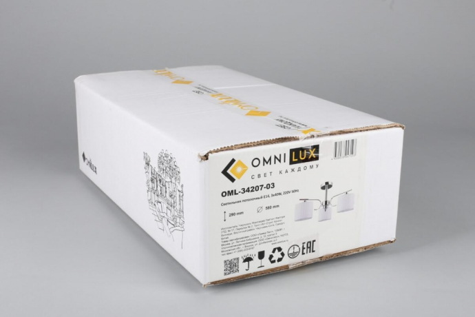 Люстра с поддержкой Маруси потолочная Omnilux OML-34207-03-M 