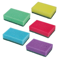 Нарушена упаковка! <219451> Губки бытовые MAXI, 27х96х64 мм, КОМПЛЕКТ 10 шт., поролон/абразив, для посуды/уборки, LAIMA, К0003, 601552 (601552)