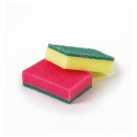 Нарушена упаковка! <219451> Губки бытовые MAXI, 27х96х64 мм, КОМПЛЕКТ 10 шт., поролон/абразив, для посуды/уборки, LAIMA, К0003, 601552 (601552)