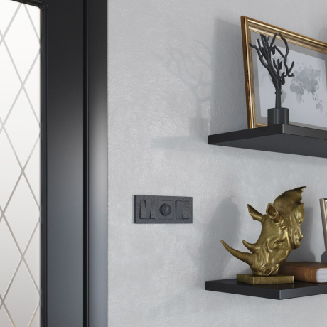 Рамка на 3 поста (черный) Hammer Werkel W0032408