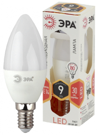 Лампа светодиодная ЭРА E14 9W 2700K матовая LED B35-9W-827-E14 Б0027969