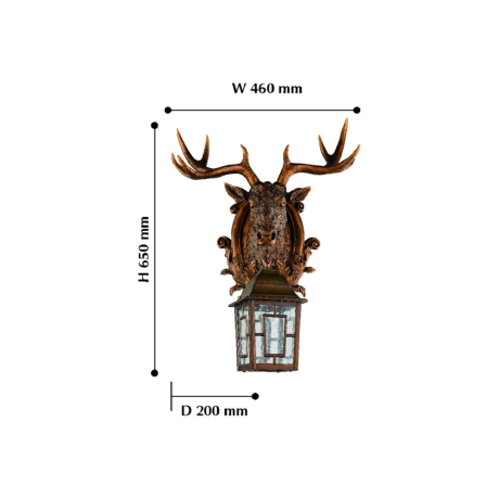 Уличный настенный светильник с лампами светодиодными, комплект от Lustrof. №129167-618390