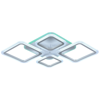 Светодиодная люстра с ПДУ Profit Light 8075/2+2 WHT 88W+8W RGB