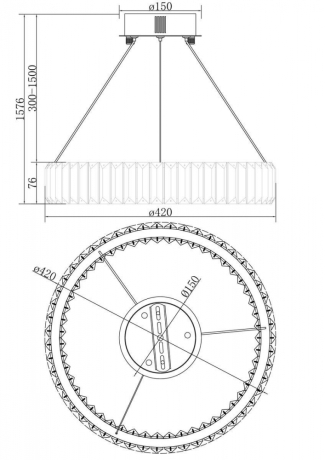 Подвесной светильник Freya Tier FR5257PL-L17CH 