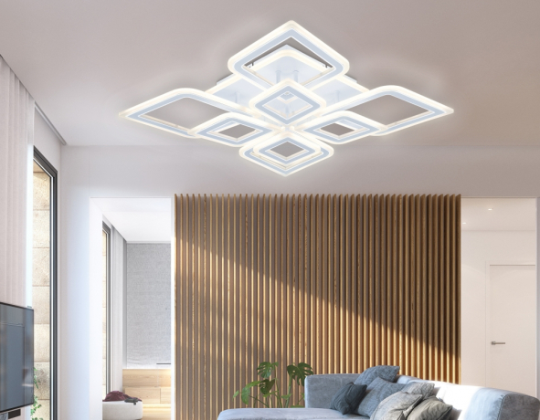 Потолочный светодиодный светильник с пультом Ambrella light ACRYLICA FA8911 