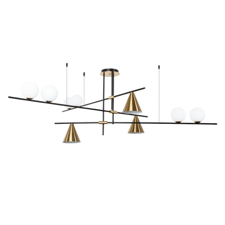 Люстра на штанге Arte lamp JACOB с Алисой A7029PL-9BK-A 