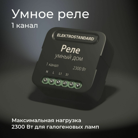 Умное Wi-Fi реле 1 канал Elektrostandard 76006/00 (a059324)