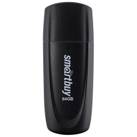 Набор из 3 шт, Флеш-диск 64 GB SMARTBUY Scout, USB 2.0, черный, SB064GB2SCK (513770)