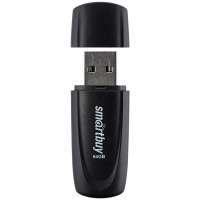 Набор из 3 шт, Флеш-диск 64 GB SMARTBUY Scout, USB 2.0, черный, SB064GB2SCK (513770)