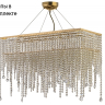 Подвесная люстра с лампочками Arti Lampadari Milano E 1.5.70X25.105 G+Lamps 