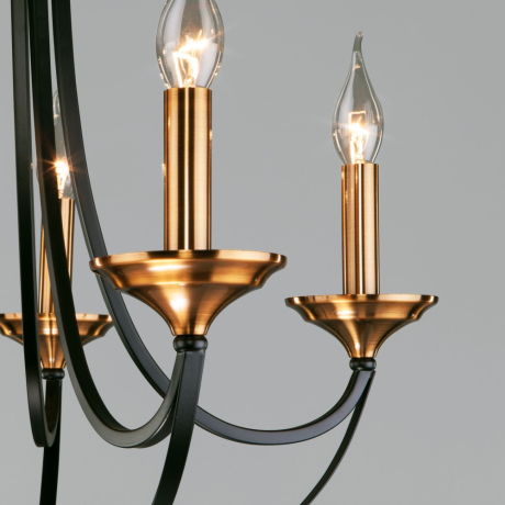 Подвесная люстра Eurosvet Lazzaro 60098/5 черный a045210 