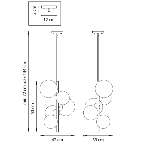 Люстра на штанге Croco Lightstar с поддержкой Маруся 815053 