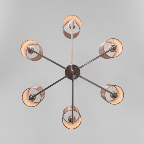 Подвесная люстра Eurosvet Soffio 60134/6 никель 