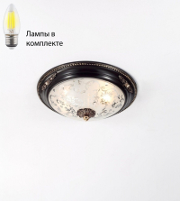 Потолочный светильник с лампочками Lucia Tucci Lugo 142.2 R30 Brown+Lamps