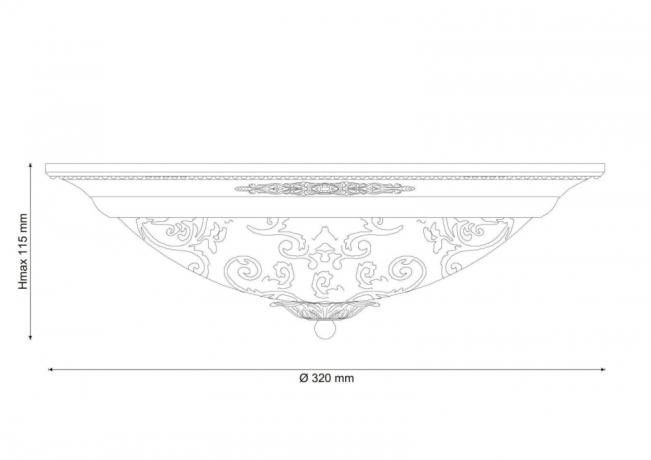 Потолочный светильник с лампочками Lucia Tucci Lugo 142.2 R30 Brown+Lamps 