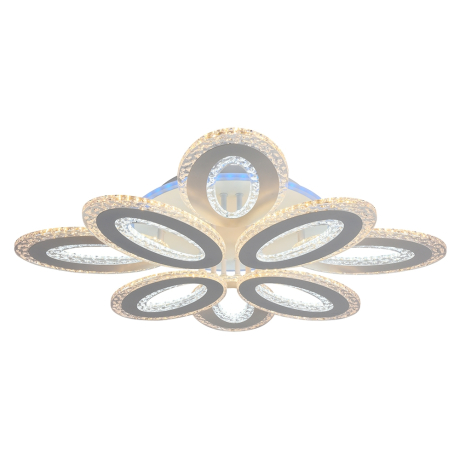 Светодиодная диммируемая люстра с ПДУ Profit Light 8080/4+4 WHT 